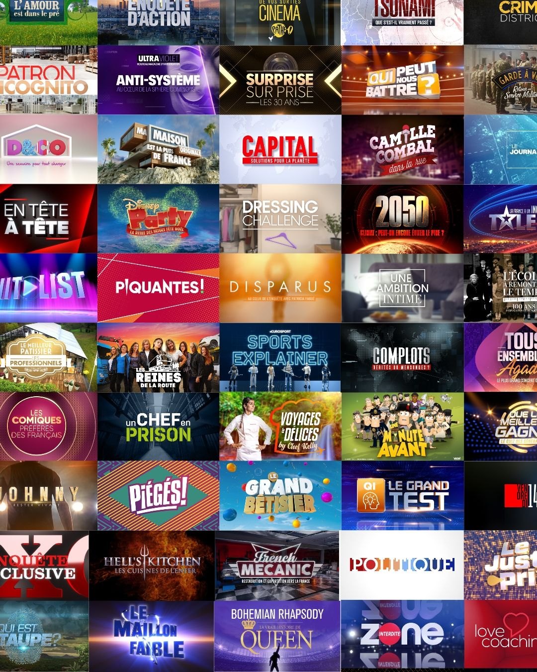 Logos de programmes habillés par INOUT